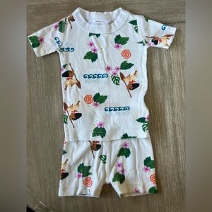 Hanna Andersson Organic Cotton Short Johns in Moana Print Size 2T
